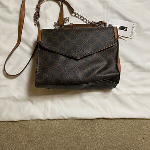 Nine West Black and Brown Crossbody Bag